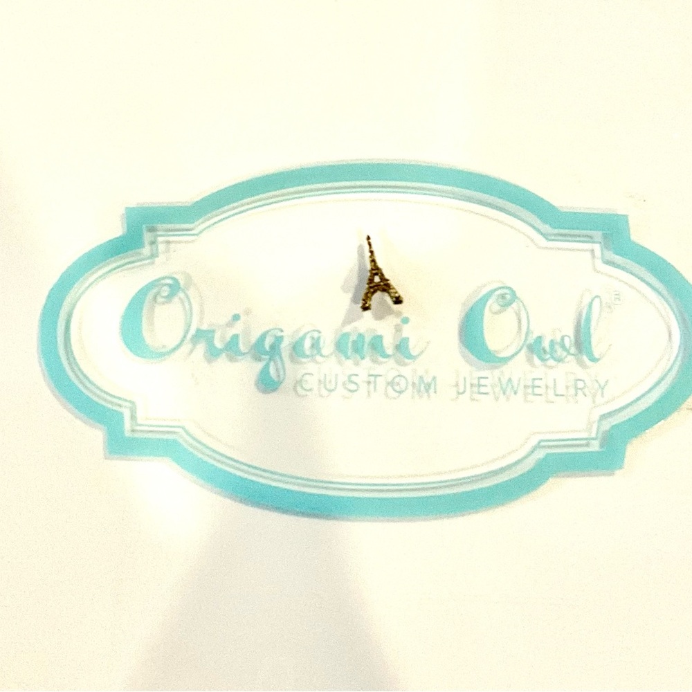 Origami Owl Gold Brass Eiffel Tower Necklace  Bracelet Charm
